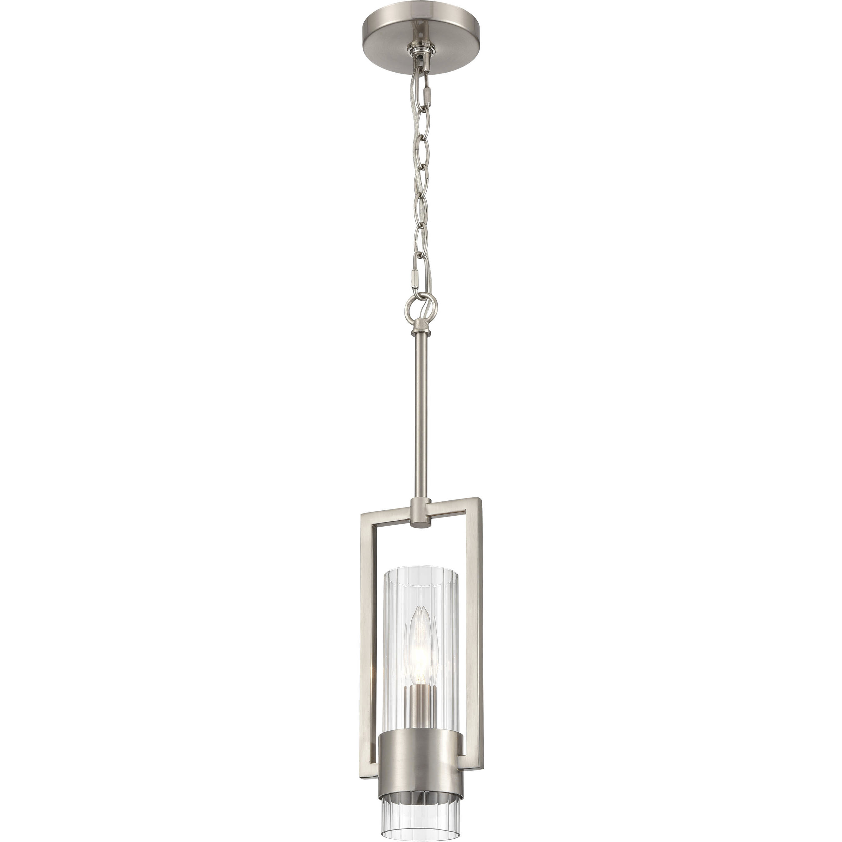 Caberton 1 Light 4.75 inch Brushed Nickel Indoor Pendant Ceiling Light